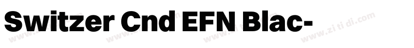 Switzer Cnd EFN Blac字体转换